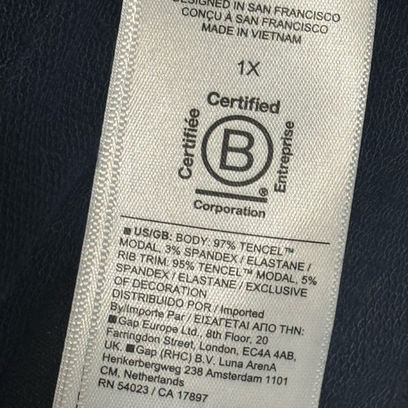 ATHLETA Navy Blue Cardigan Pranayama Restore Wrap Soft Sweater 1X Casual Walking - Picture 8 of 9